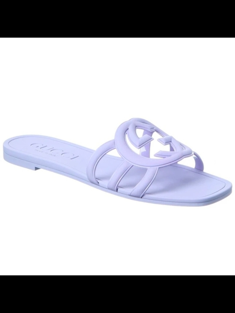 Gucci Lilac Interlocking G Slide Sandal - Women